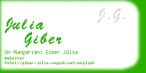 julia giber business card